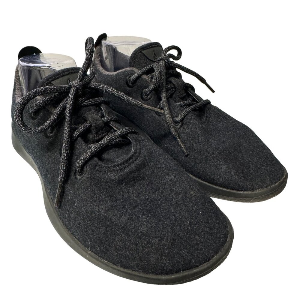 Allbirds Wool Runners Sneaker Mens Size 9 Black Merino Wool Low Top Shoes - Picture 9 of 15